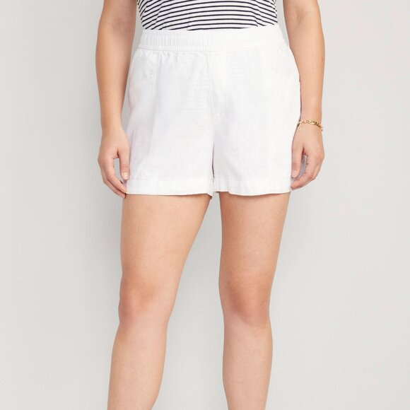 NWOT Old Navy High-Waisted Linen-Blend Shorts - Picture 5 of 5